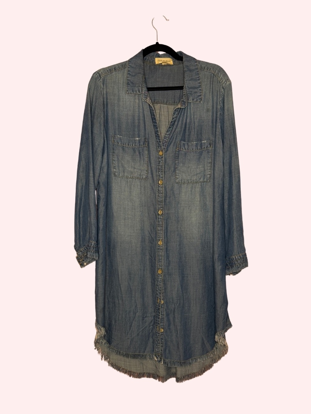 cloth & stone Light Denim Shirt Jacket - Blue